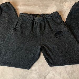Black salt and pepper roots sweatpants